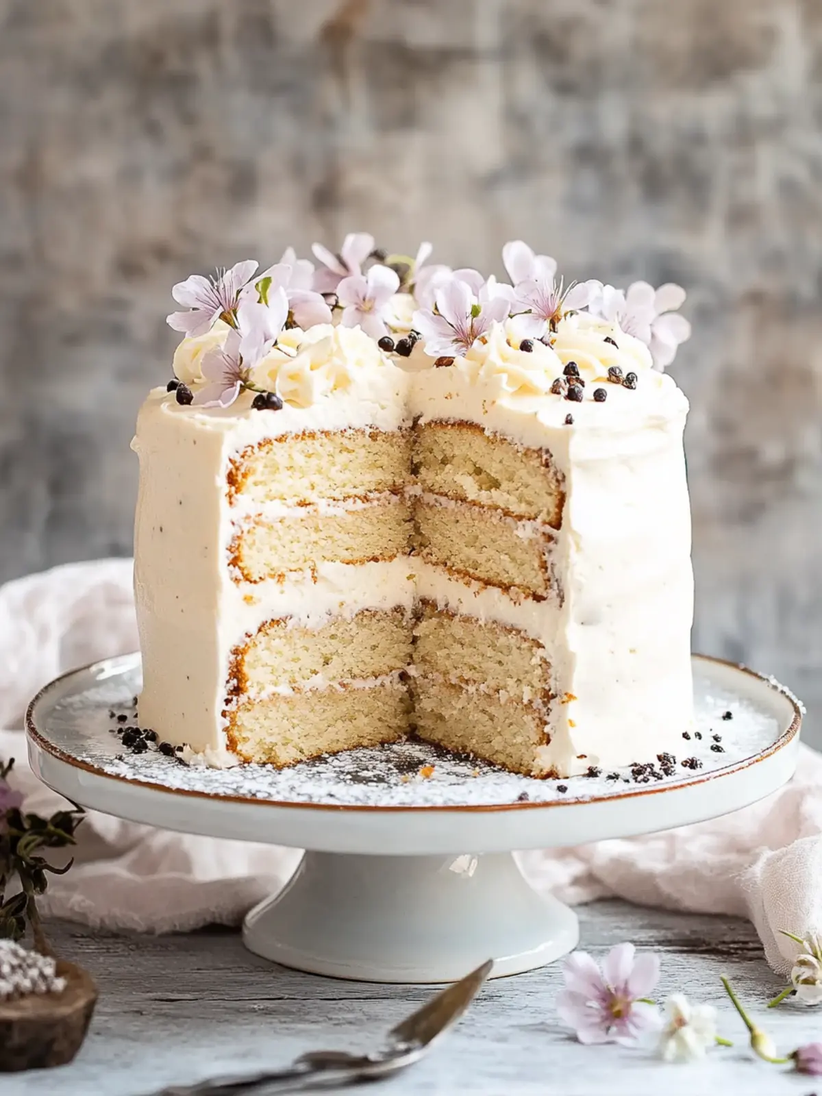 Earl Grey Cake With Vanilla Bean Buttercream
