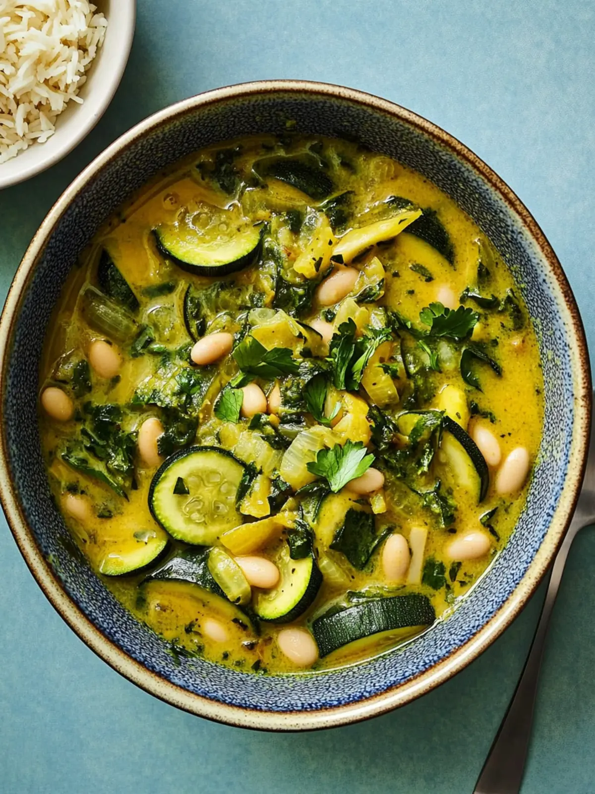 courgette and white bean curry