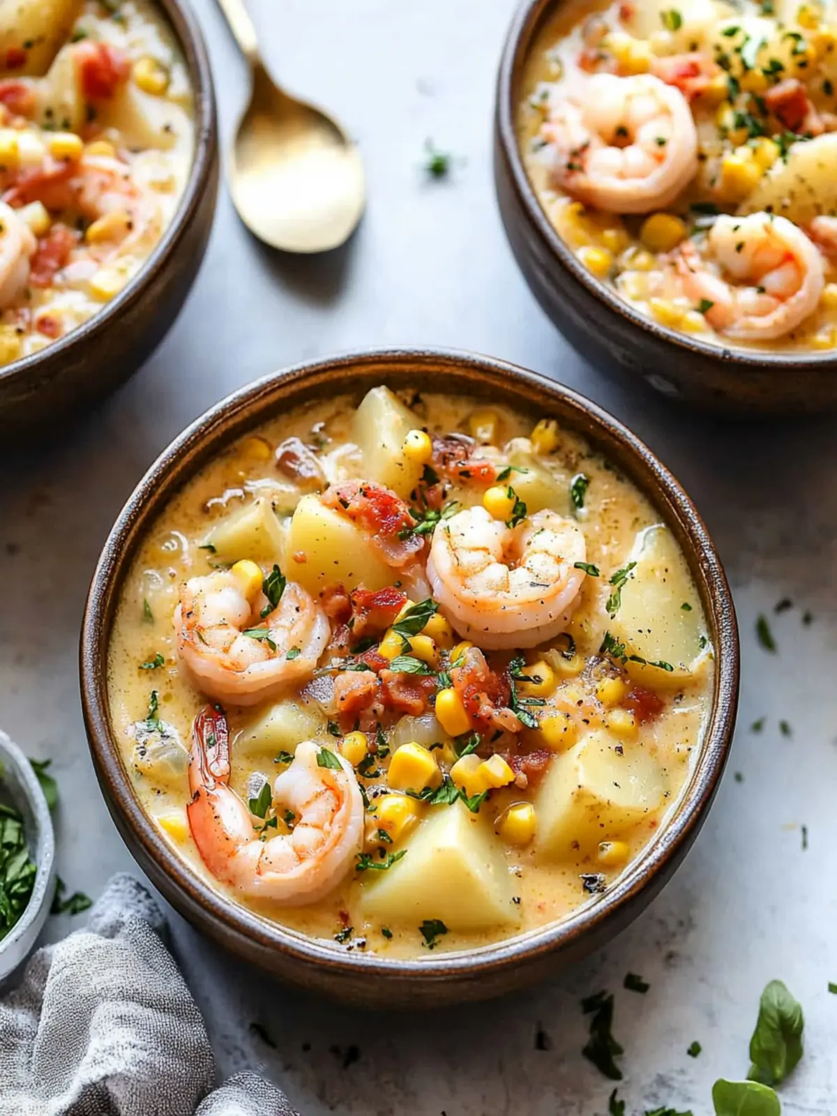 Creamy Potato Shrimp and Corn Chowder