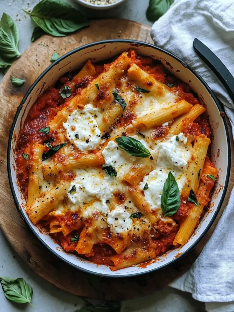 Burrata Baked Ziti
