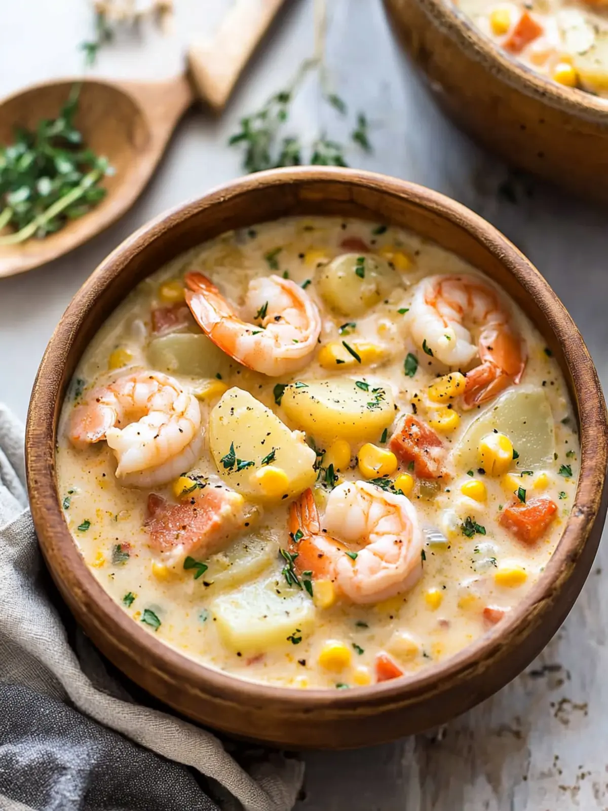 Creamy Potato Shrimp and Corn Chowder