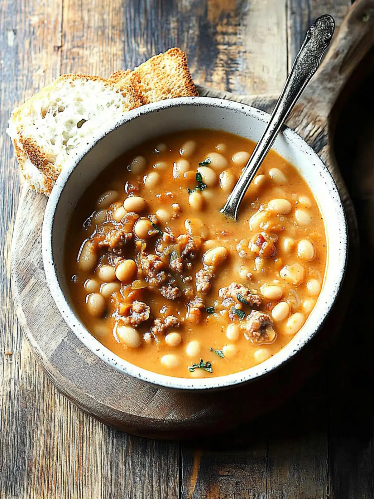 Creamy Bean Soup with Sausage