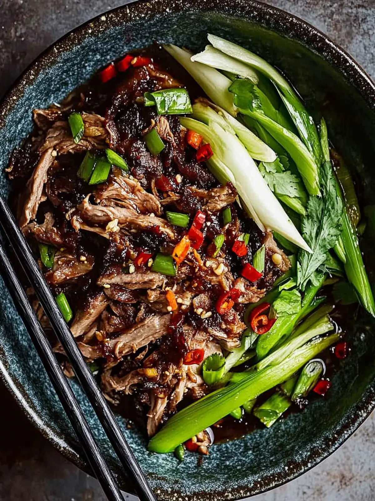 Chinese shredded lamb