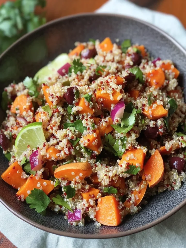 Sweet Potato Quinoa Salad with Chili Lime Vinaigrette