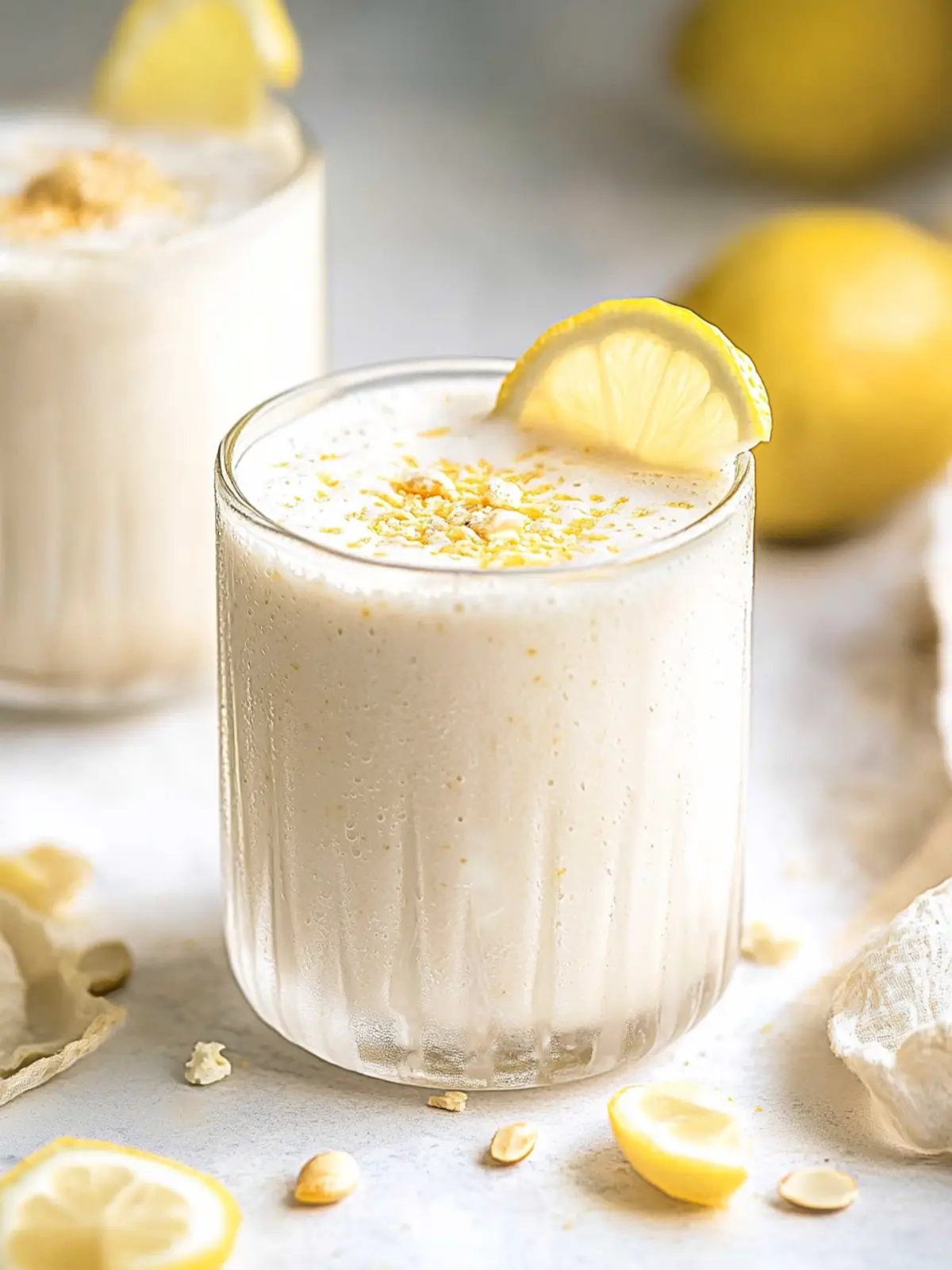 Lemon Smoothie with Almond Milk