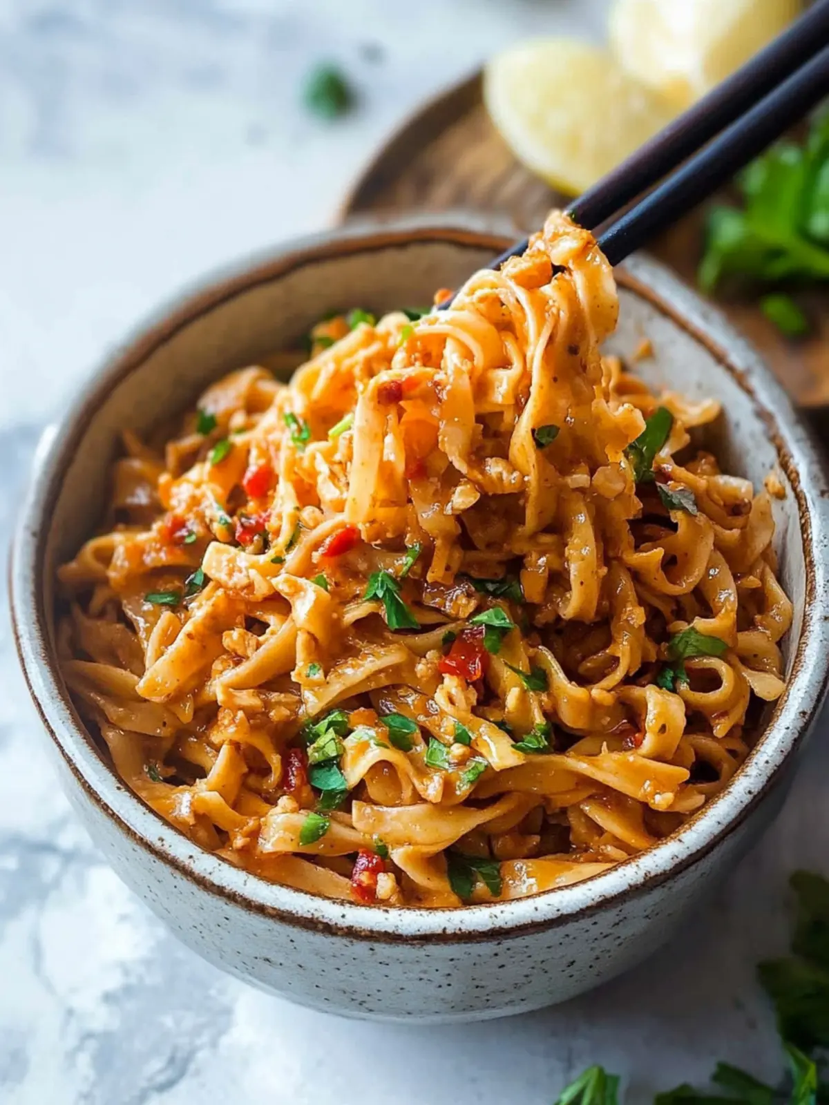 Spicy Peanut Noodles (Super Easy!)