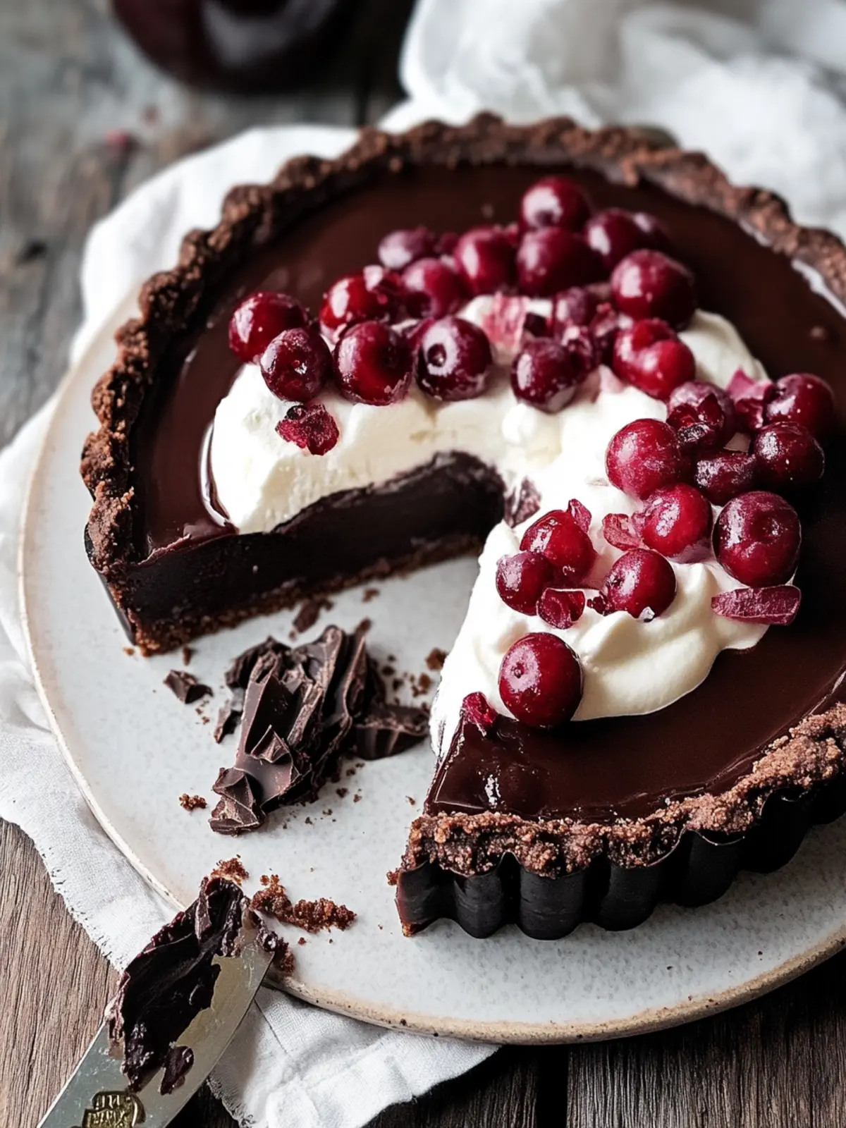 Black Forest Chocolate Mousse Tart
