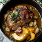Apple Cider Braised Pork Shoulder with Roasted Garlic Whipped Butternut Squash