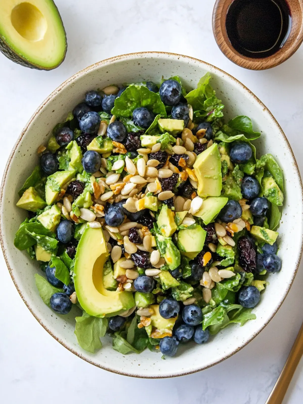 Blueberry Avocado Sunflower Seed Chopped Salad