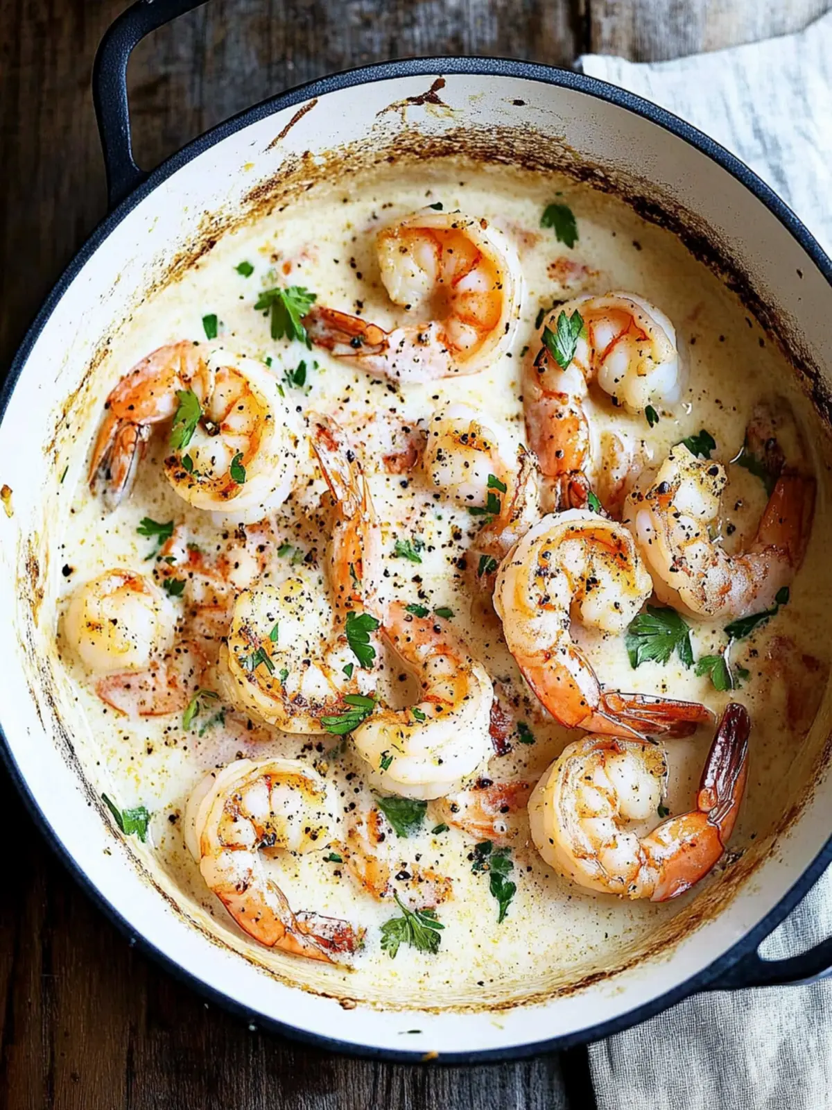 Garlic Shrimp in Coconut Milk