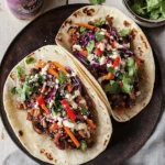 Asian Pork Smashed Tacos