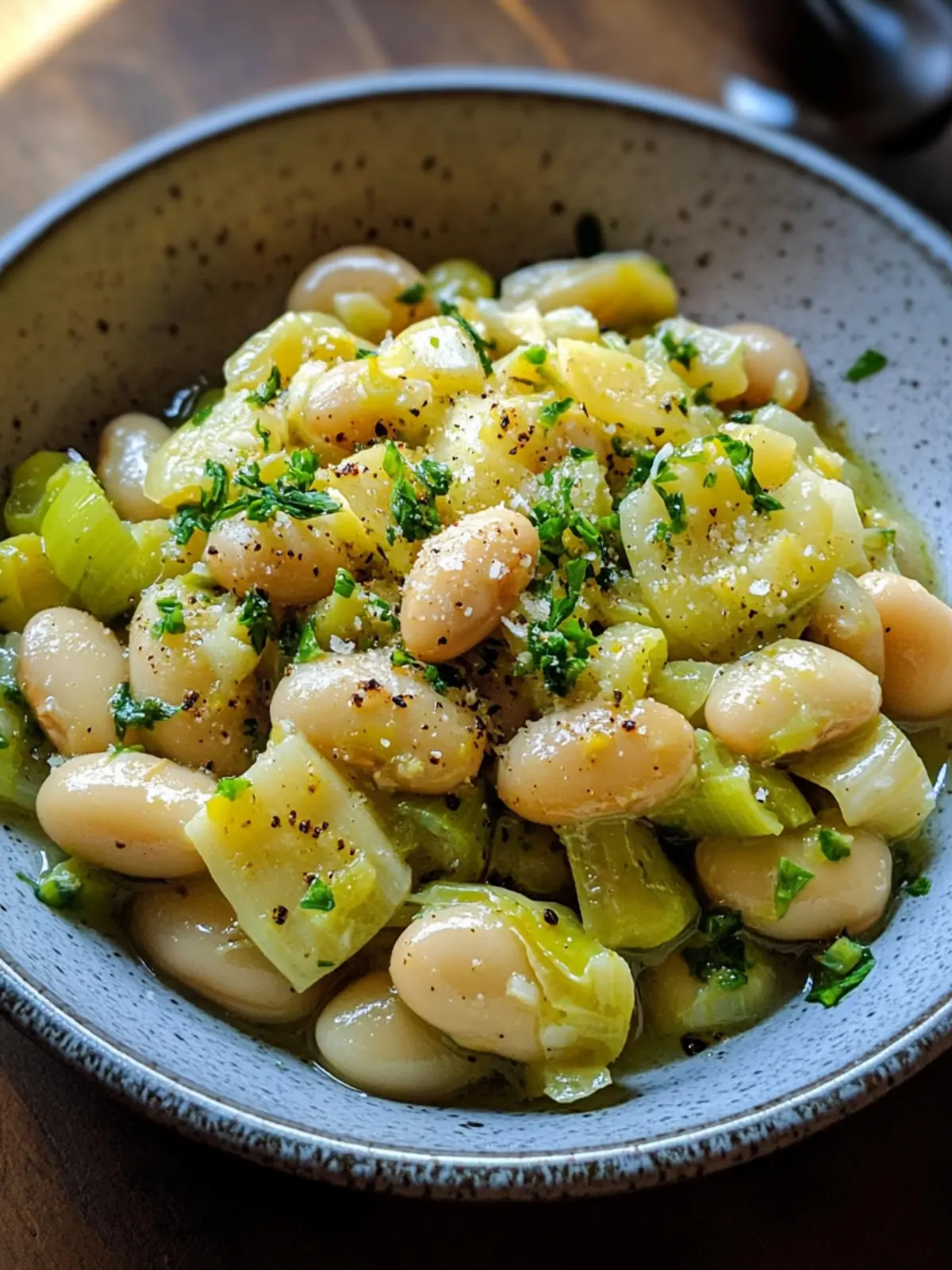 Amazing Butter Beans with Leeks in 30 Minutes