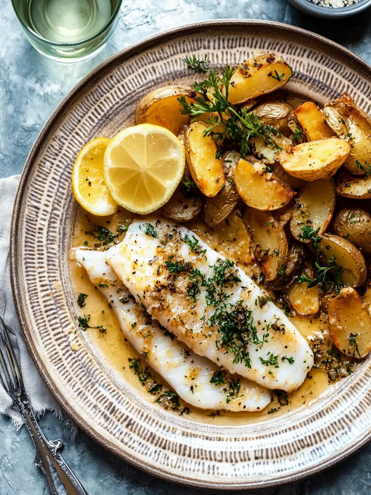 Sole Meunière with Shoestring Potatoes