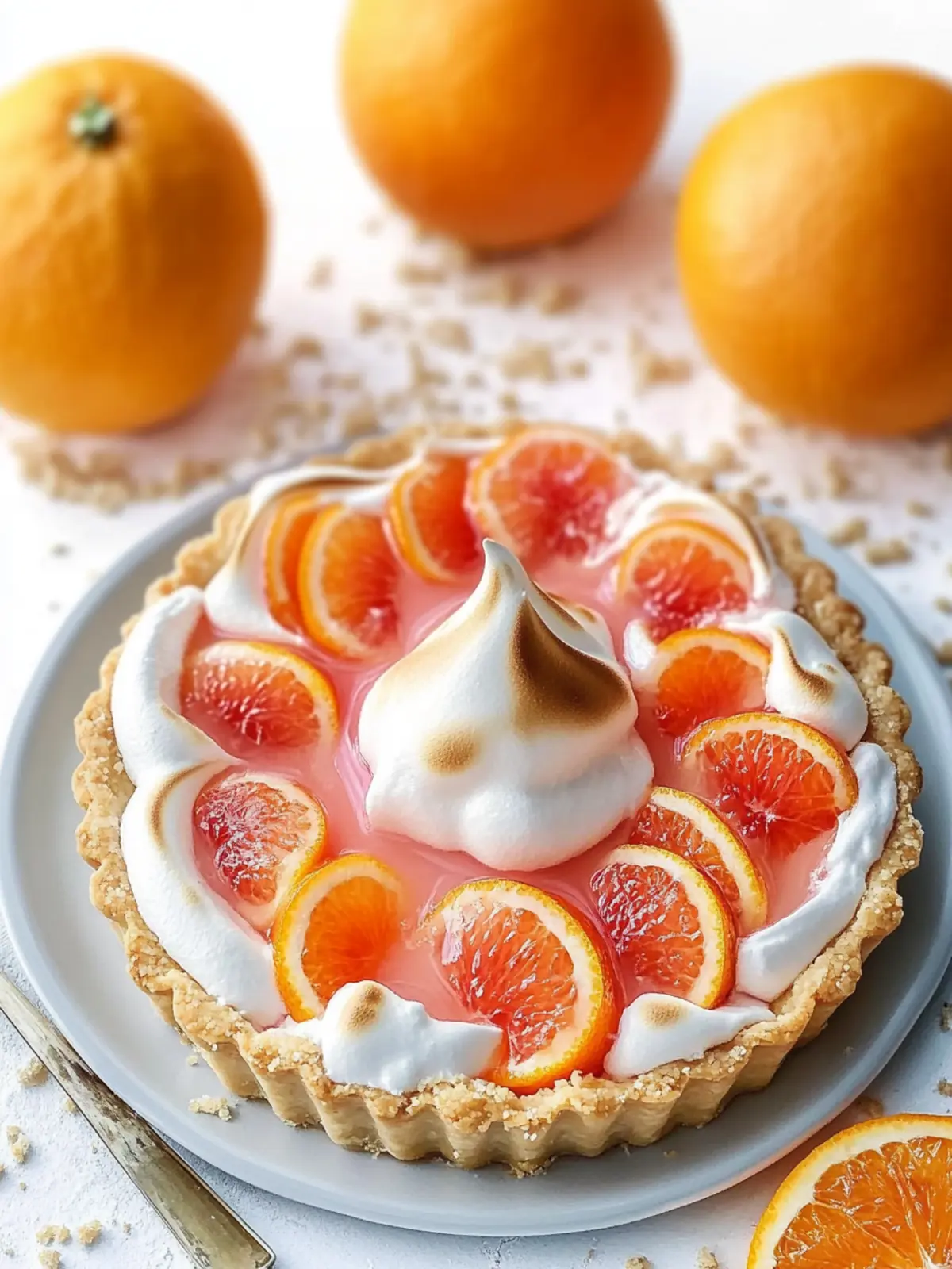 Cara Cara Orange Meringue Tart