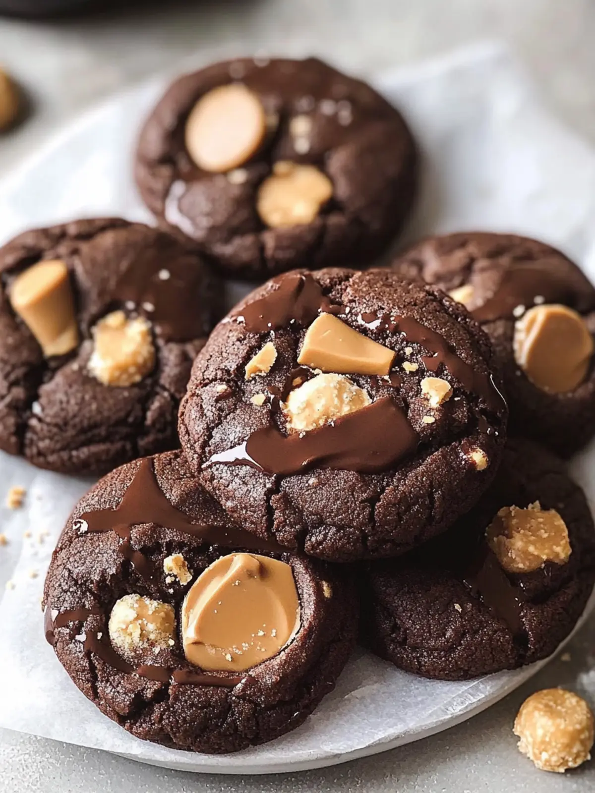 Chocolate Peanut Butter Cup Cookies