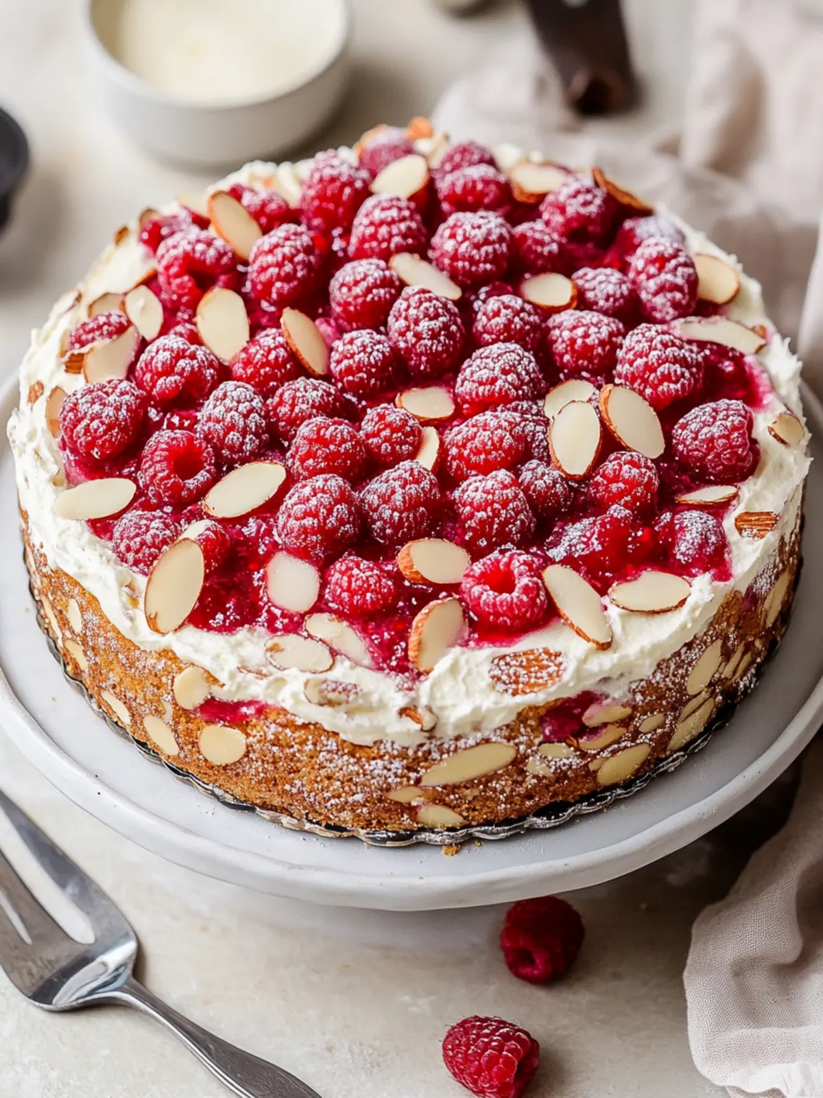 Raspberry Almond Cake