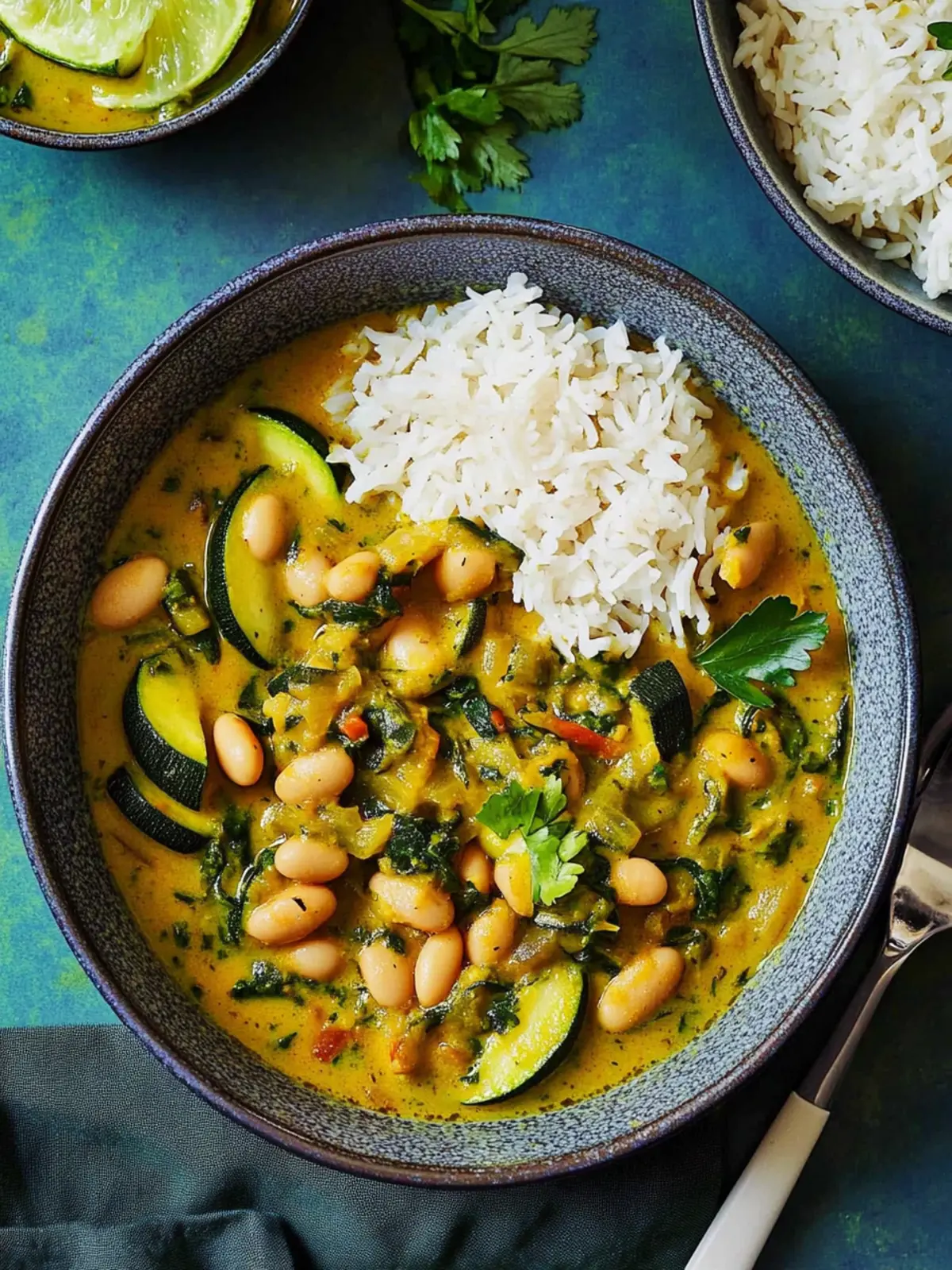 courgette and white bean curry