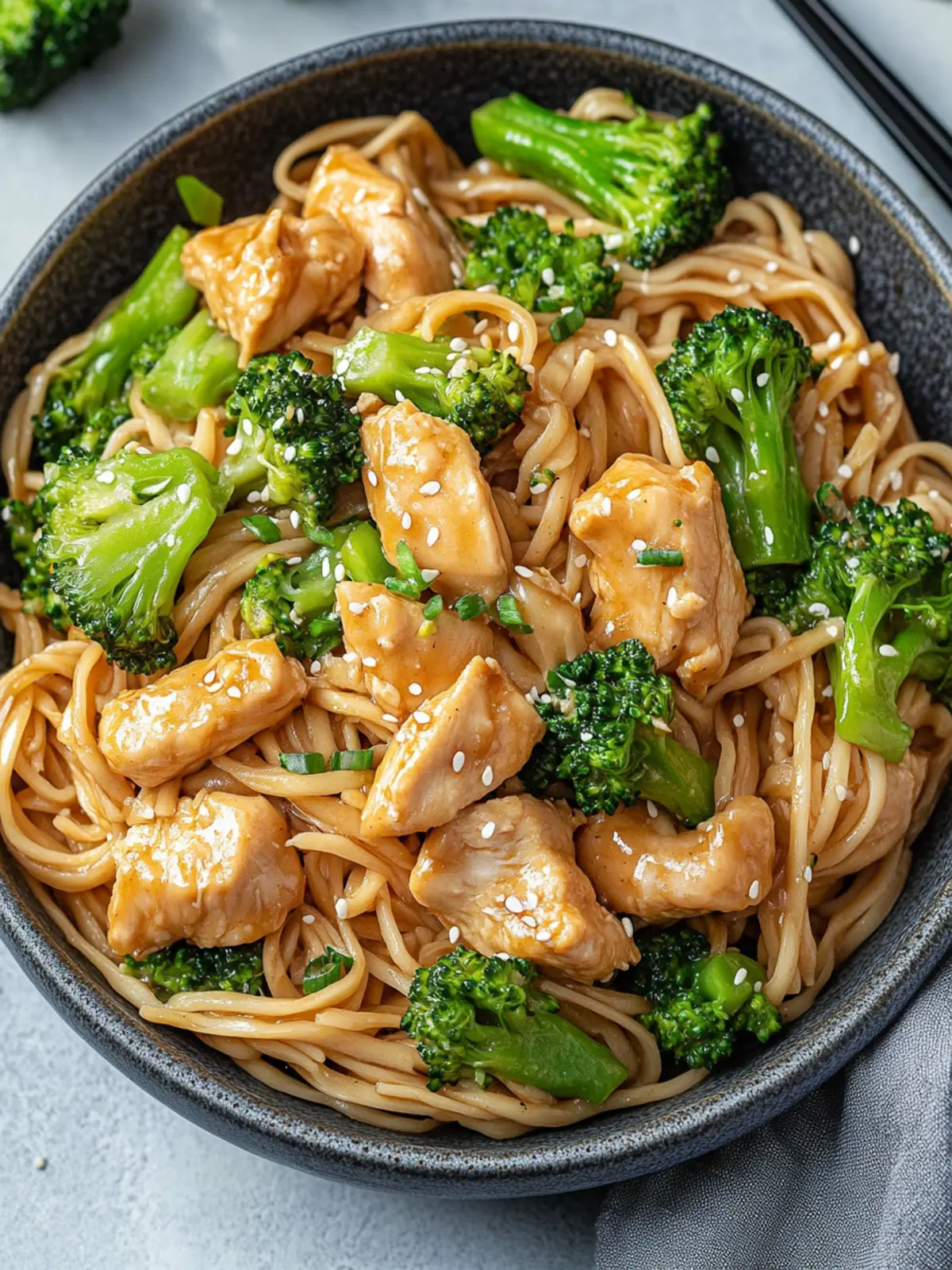 Chicken Broccoli Stir Fry Noodles