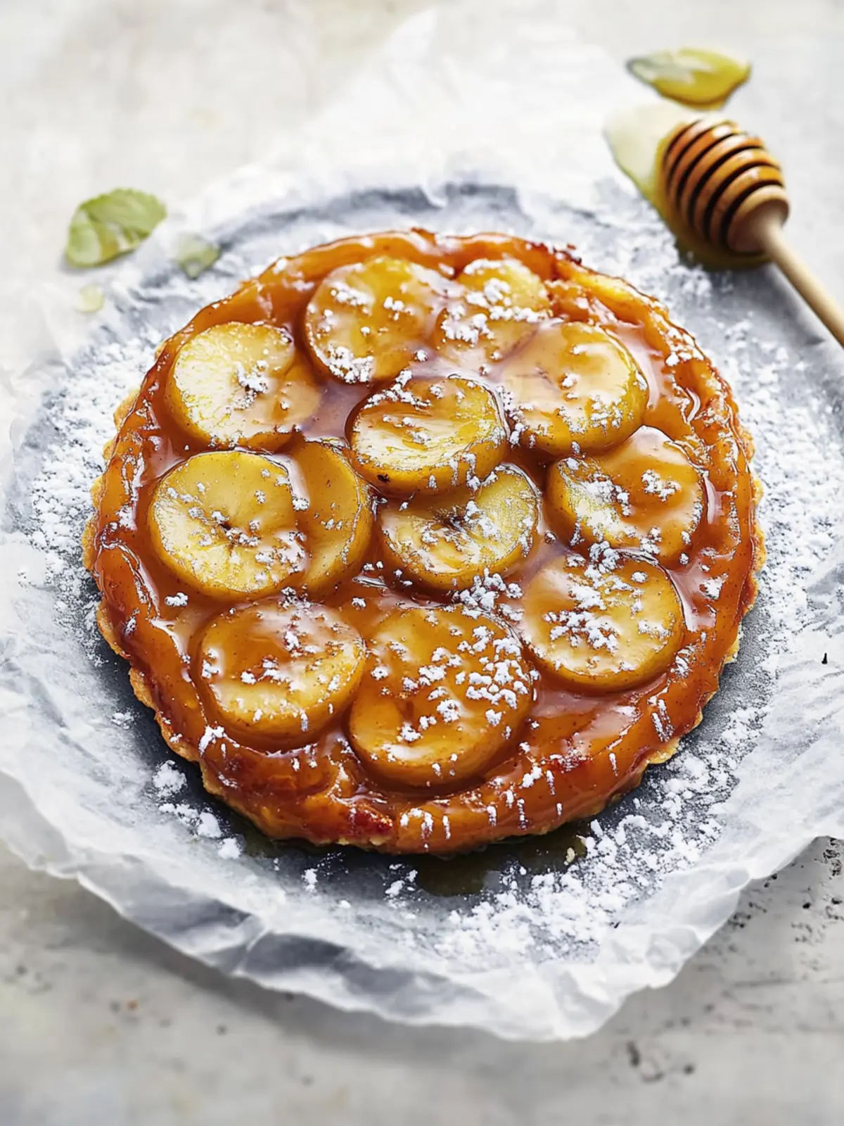 salted honey and apple tarte tatin