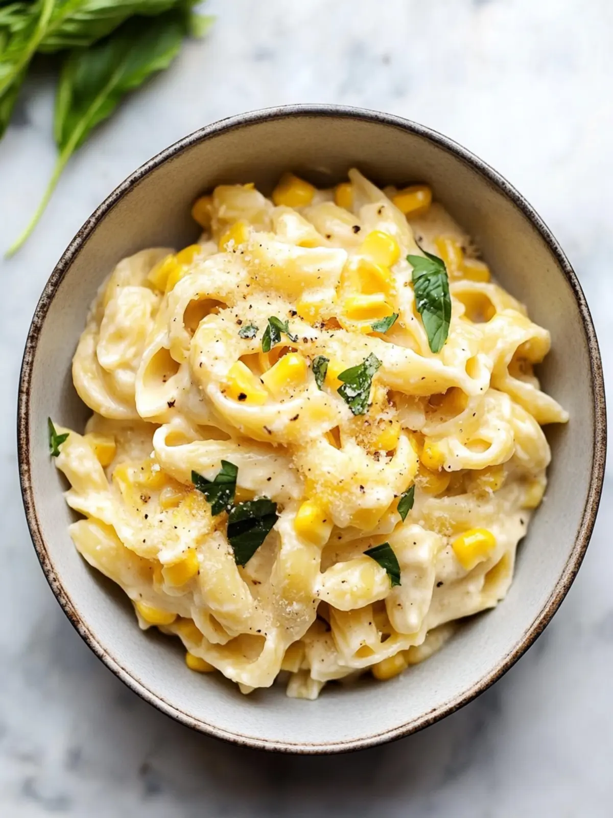 Easy Creamy Corn Pasta