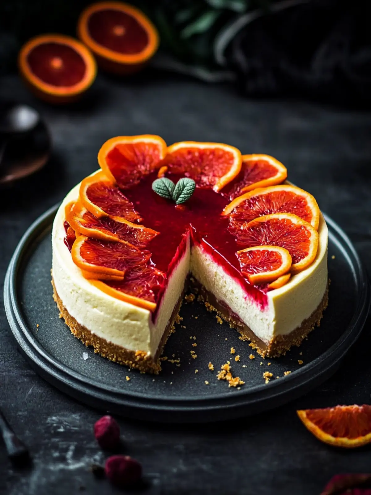 Blood Orange Cheesecake