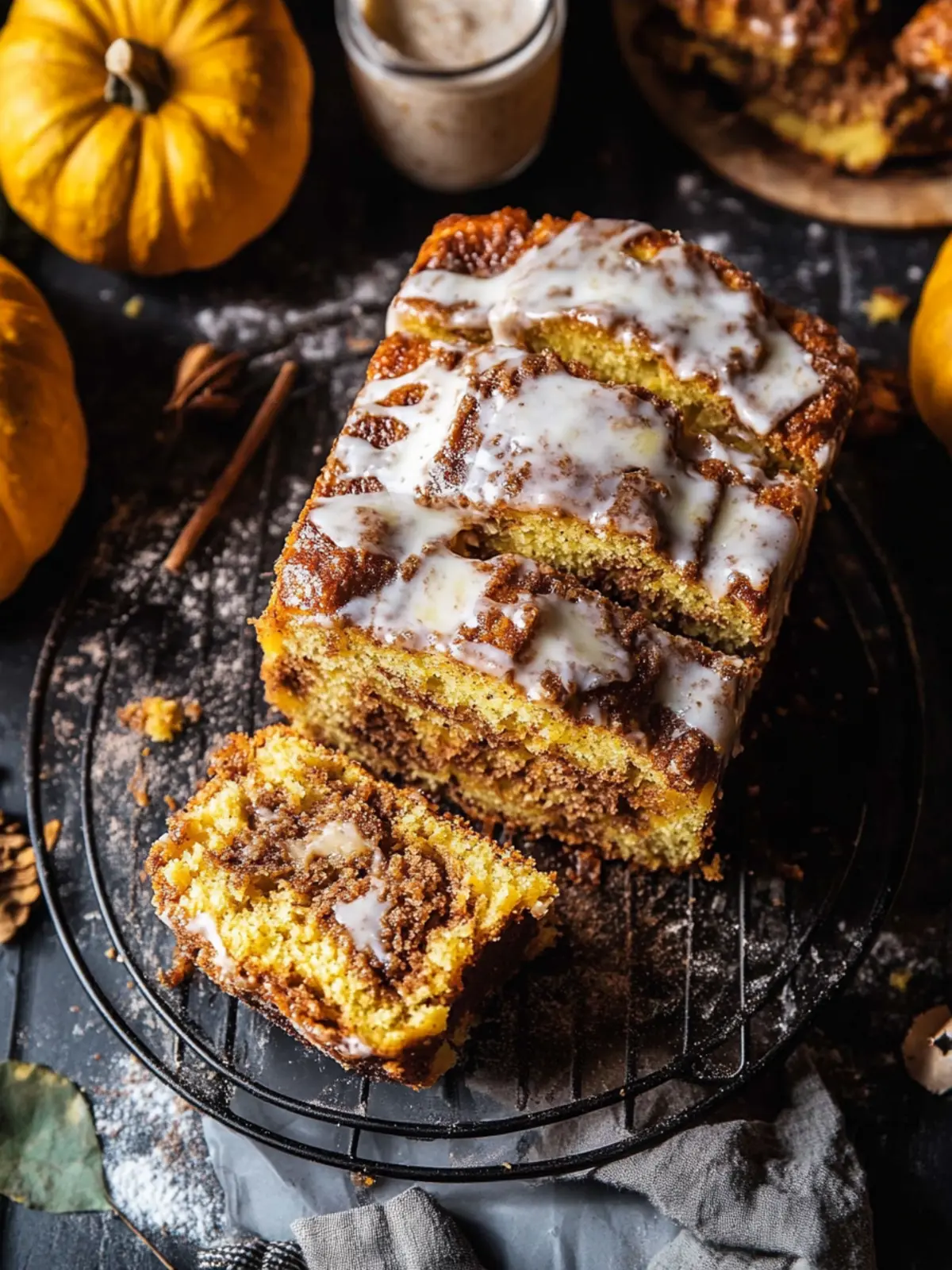 Pumpkin Butter Cinnamon Roll Bread