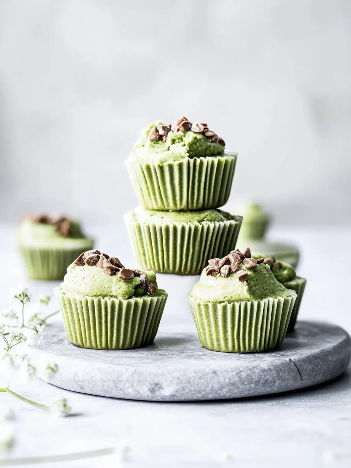 Matcha Cookie Dough Cups