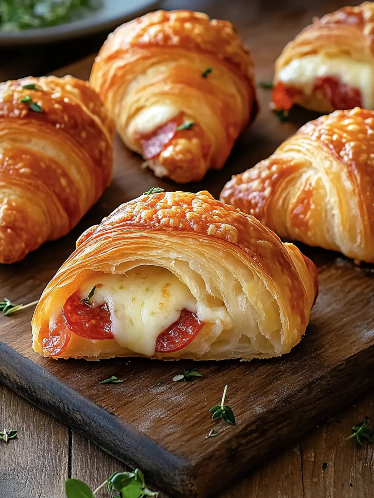 Mozzarella Pepperoni Croissant Rolls