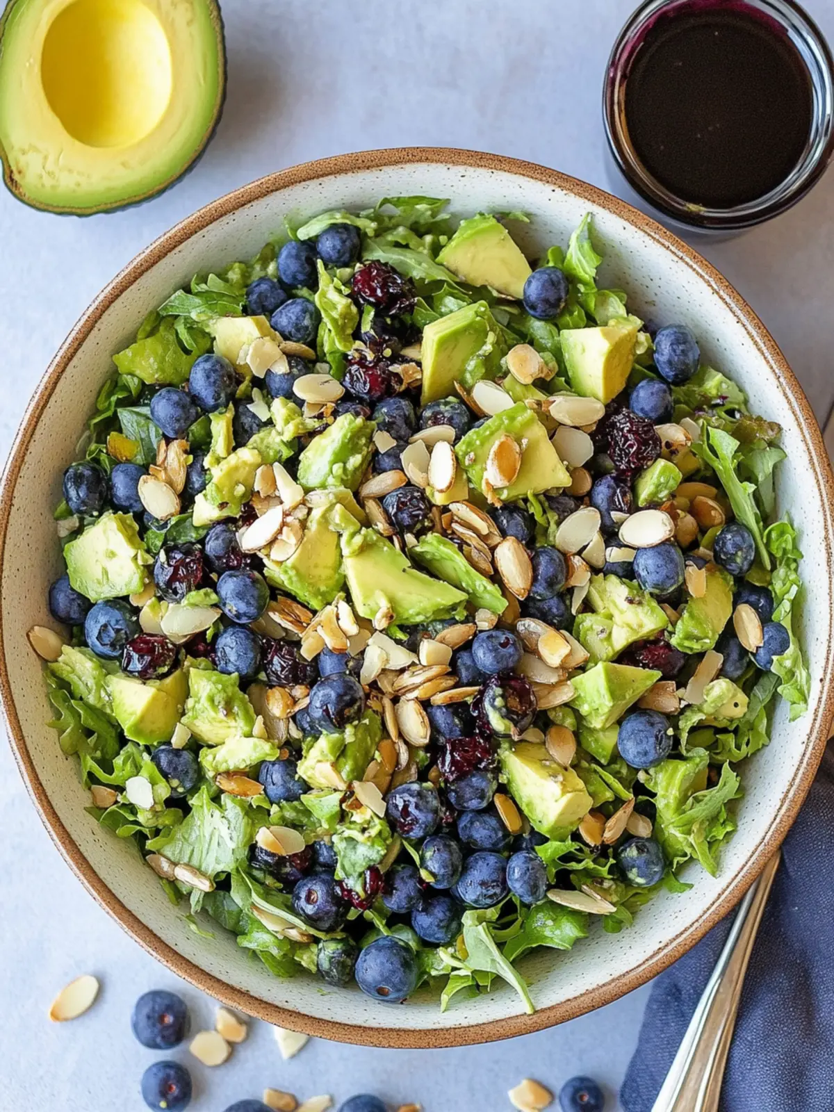 Blueberry Avocado Sunflower Seed Chopped Salad