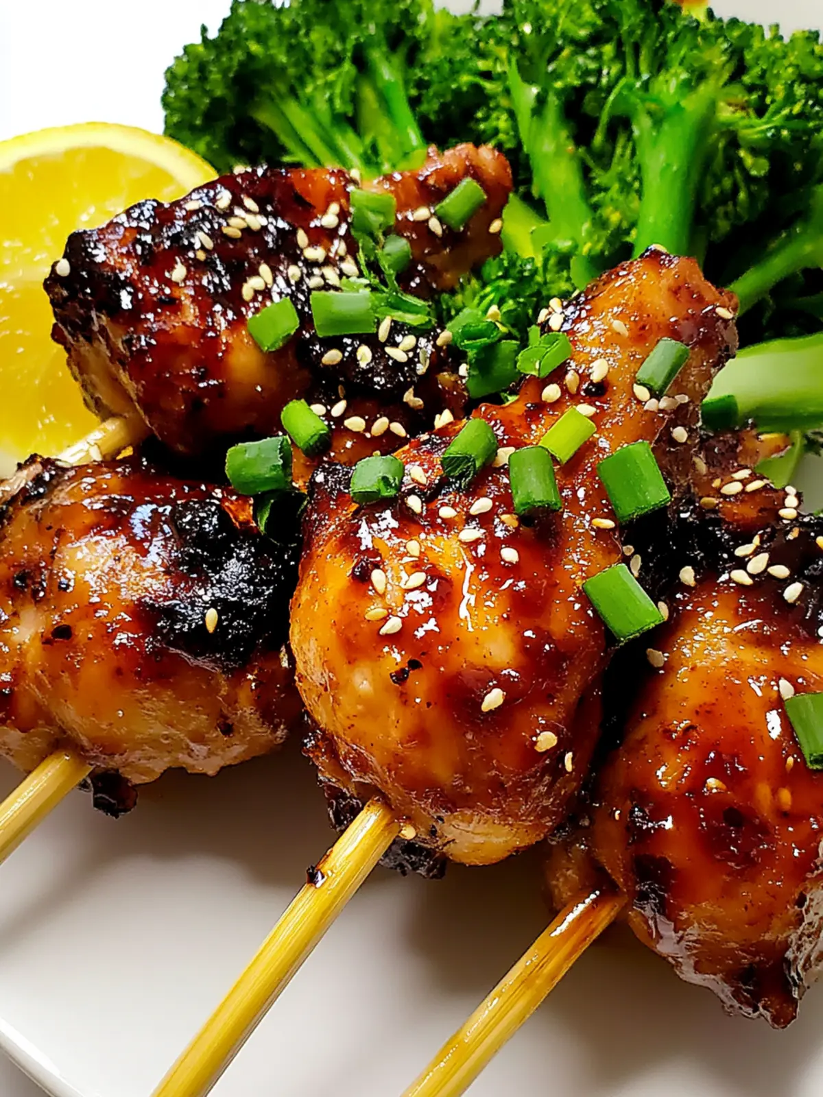 Sticky Ginger Teriyaki Chicken Lollipops
