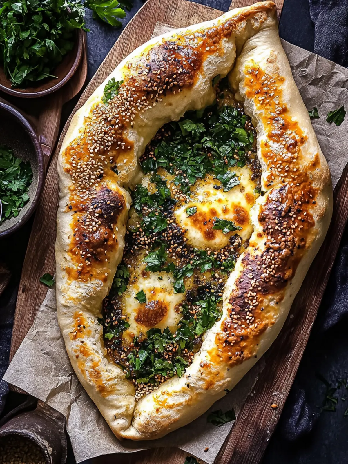 Sesame Gouda Khachapuri