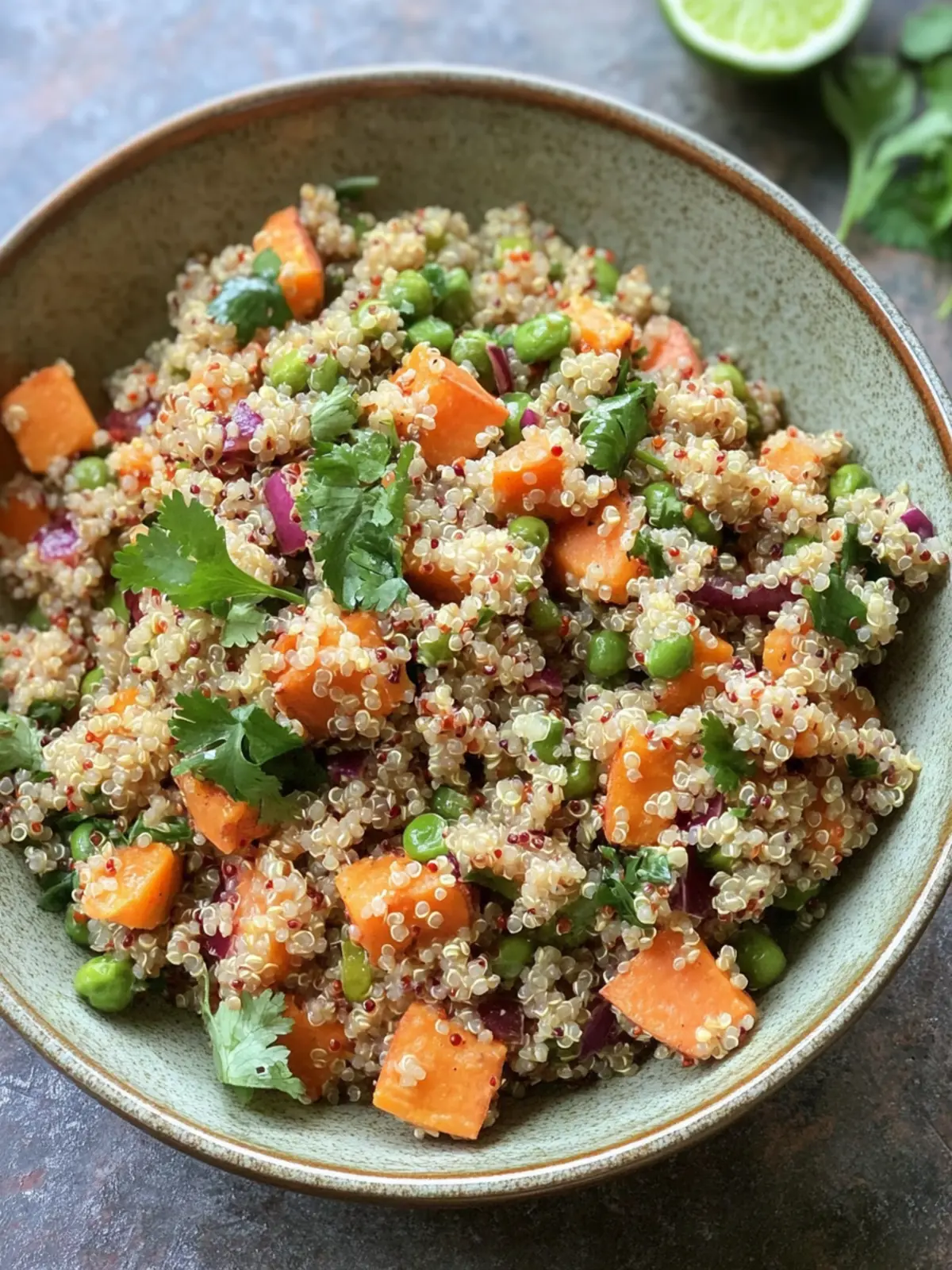 Sweet Potato Quinoa Salad with Chili Lime Vinaigrette