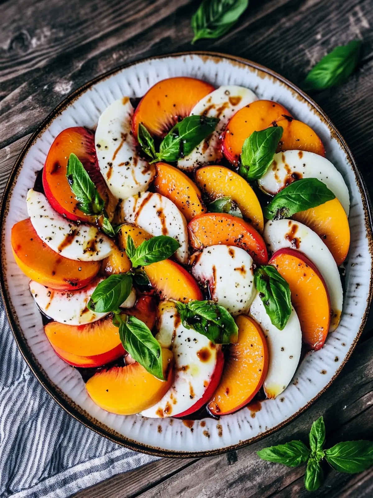 Peach Caprese Salad