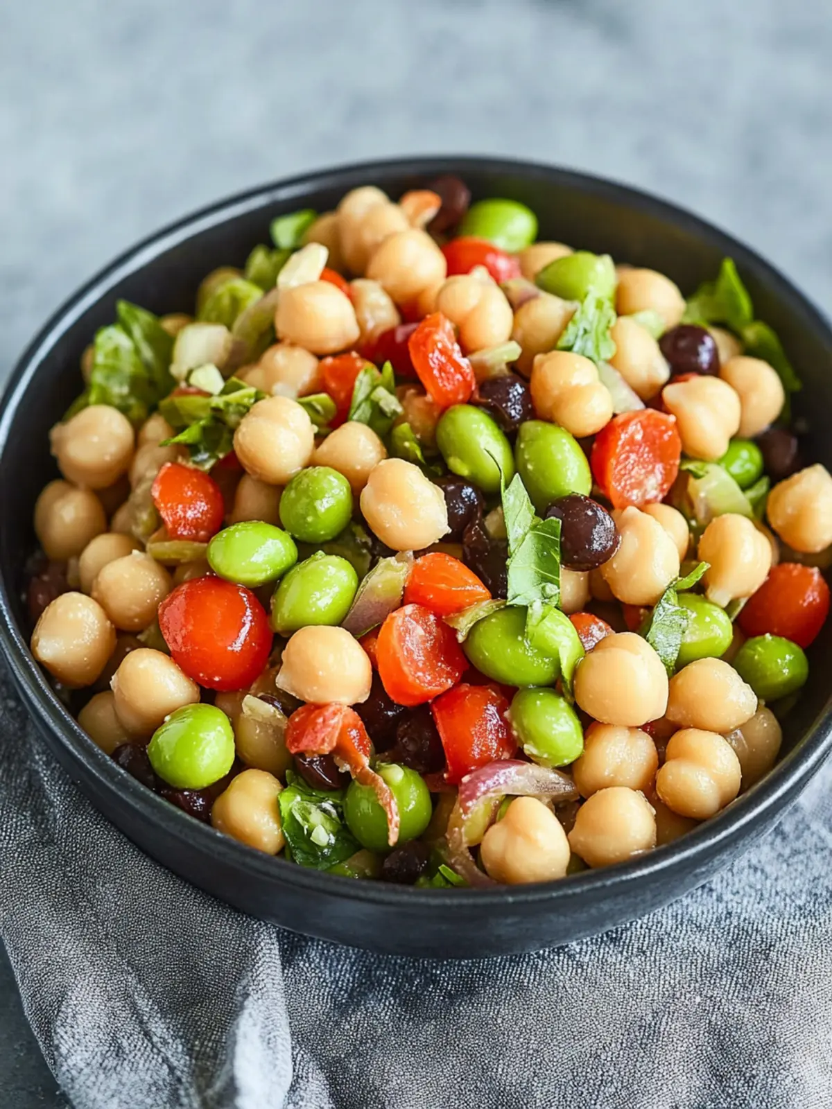 Chickpea and Edamame Salad