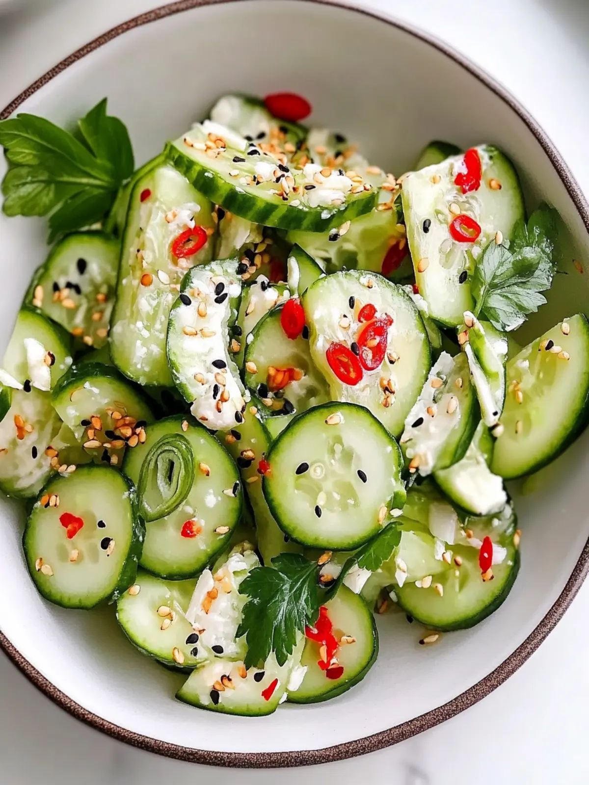 California Roll Cucumber Salad