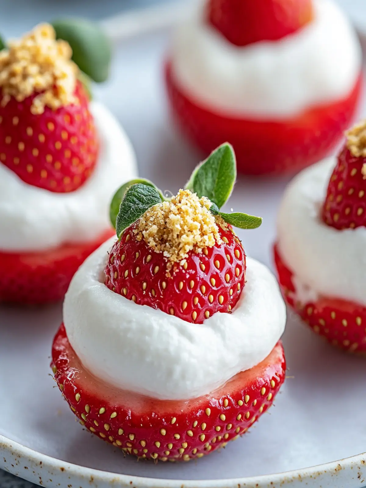 Cheesecake-Stuffed Strawberries