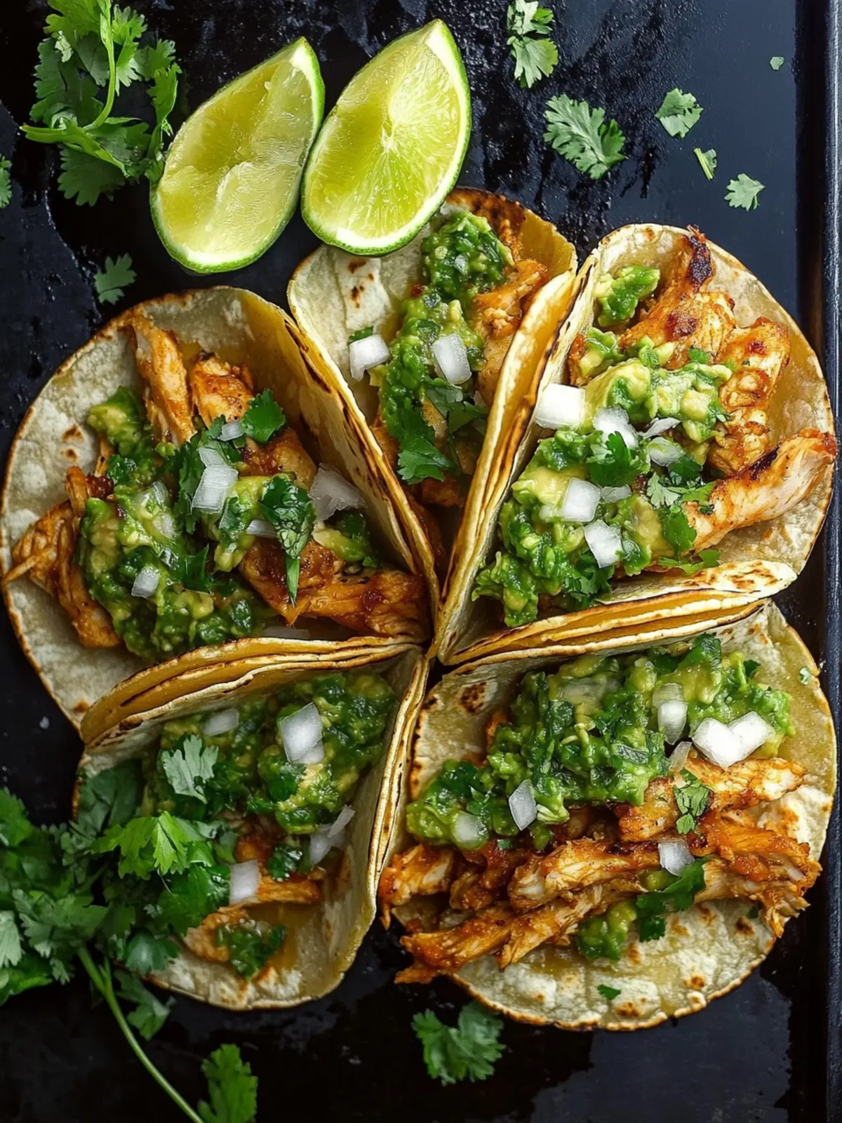 Crispy Poblano Chicken Tacos with Avocado-Jalapeño Salsa