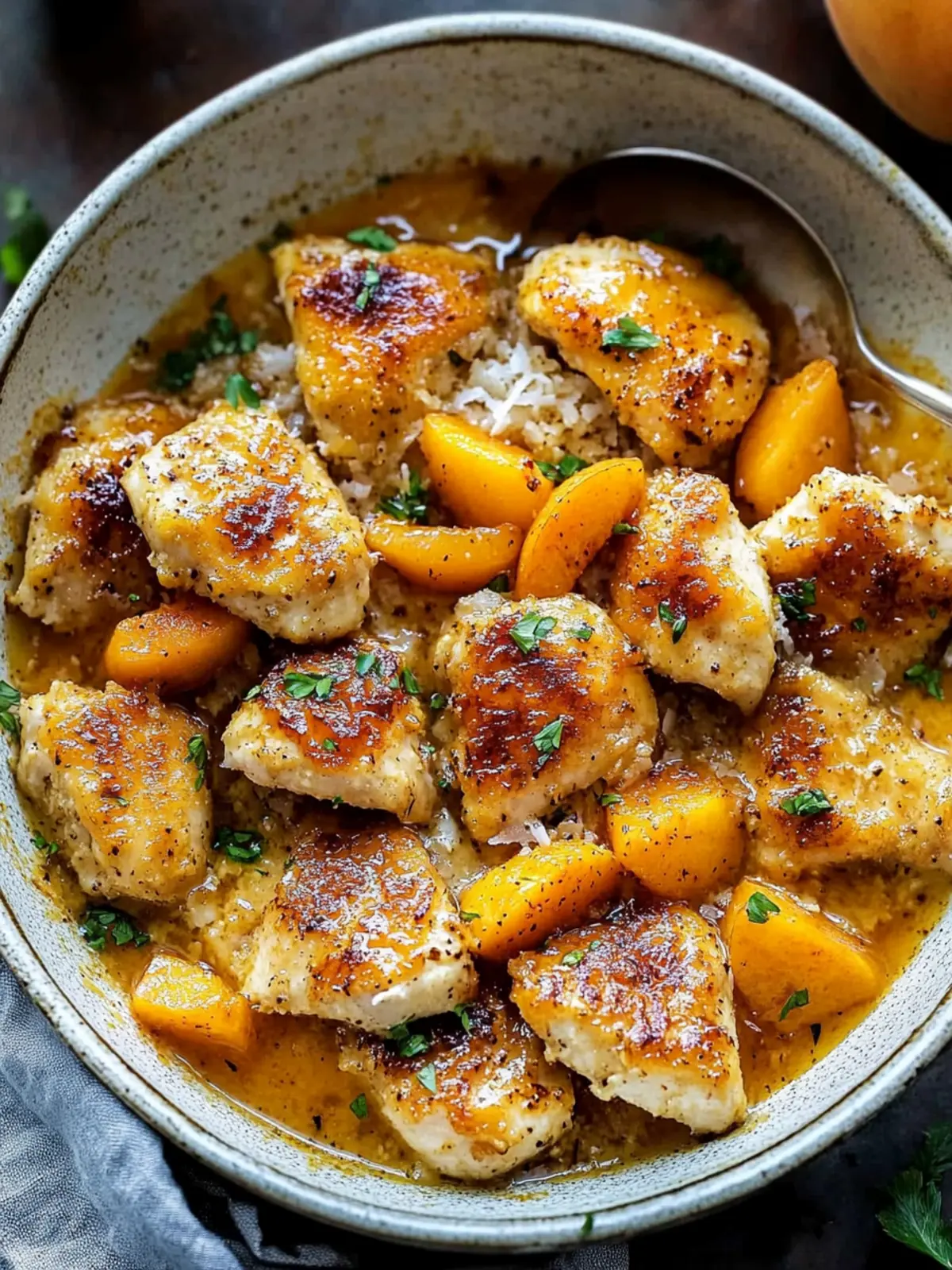 Coconut Peach Chicken