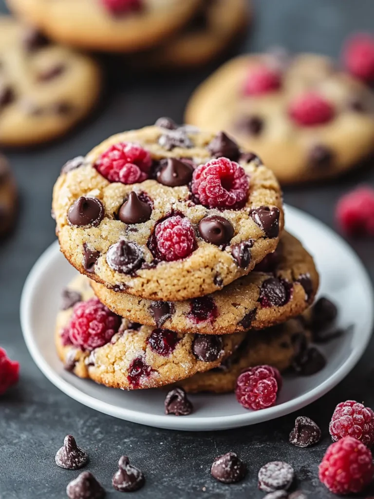 Raspberry Chocolate Chip Cookies