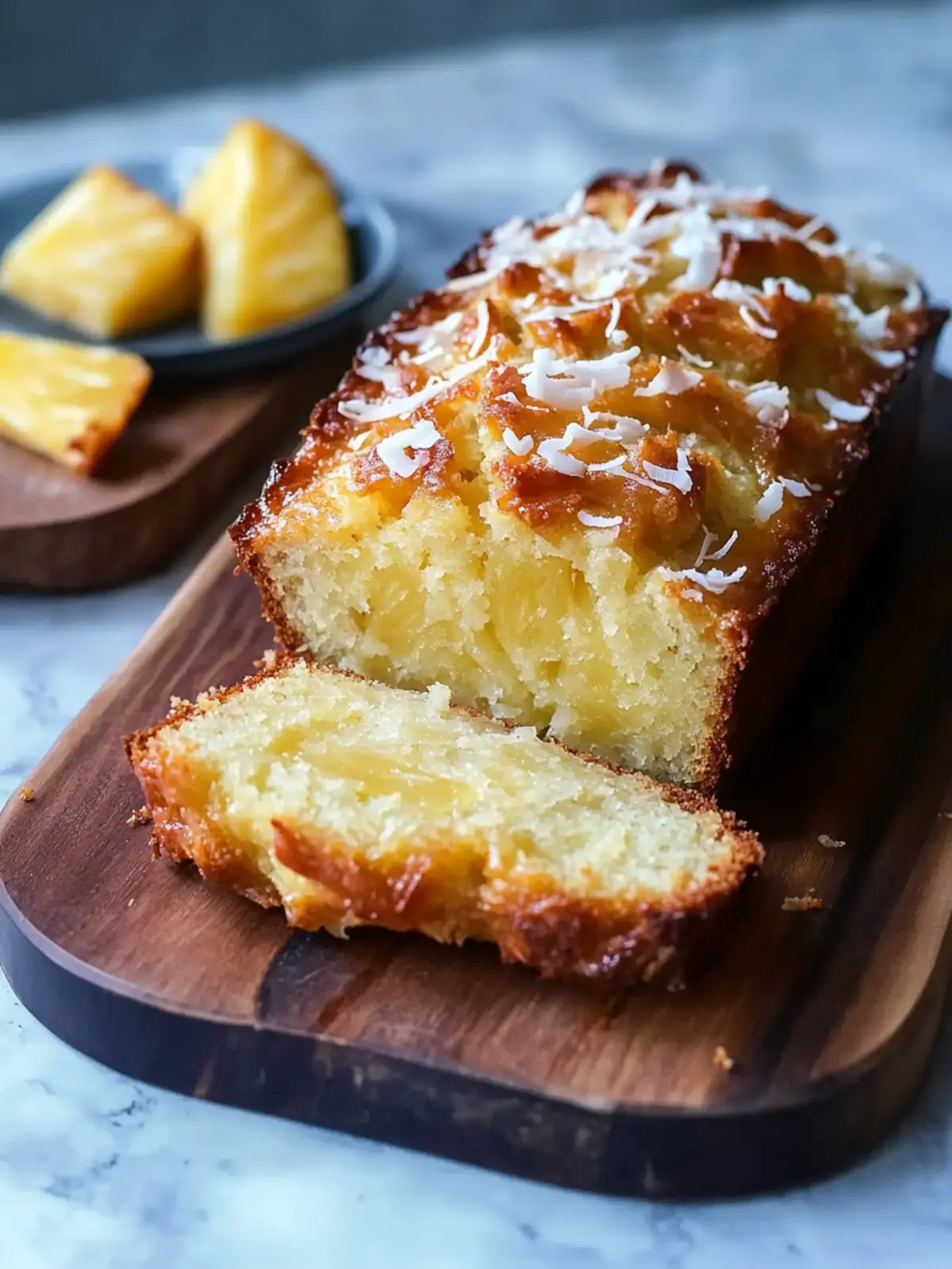 Pineapple Coconut Loaf Bread