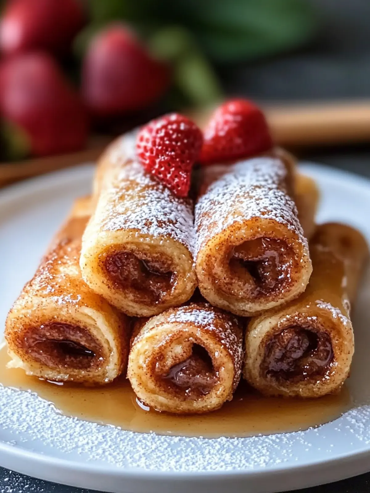 Cinnamon Roll French Toast Roll-Ups