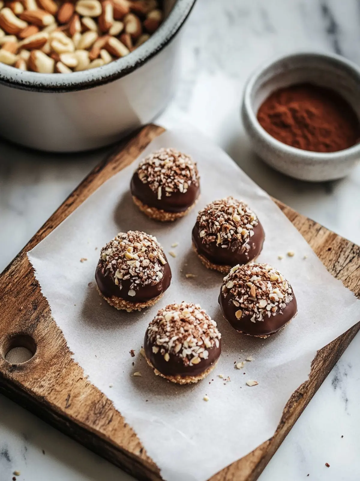 Nutty Chocolate Ball Cookies