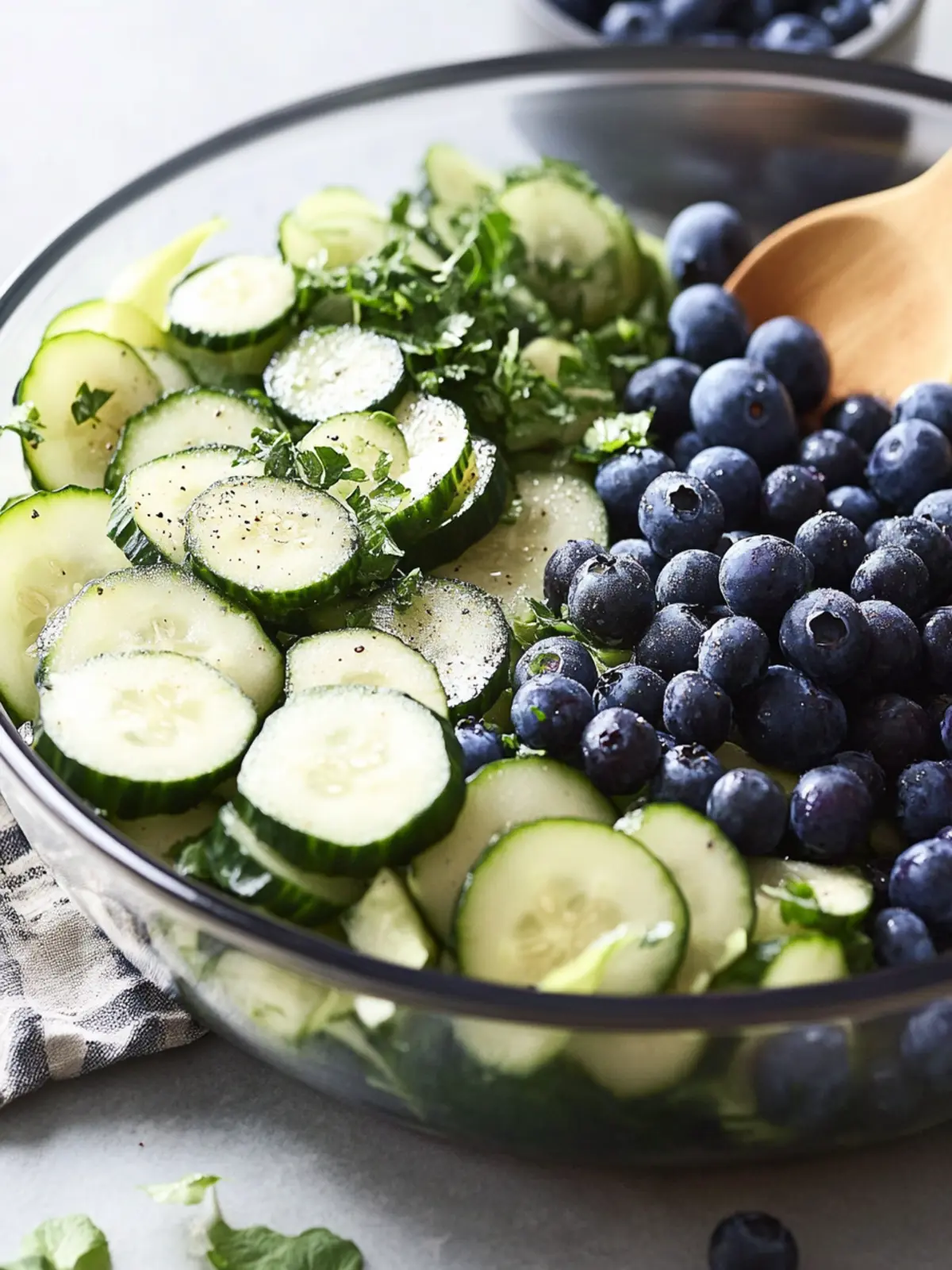 Cucumber Blueberry Salad