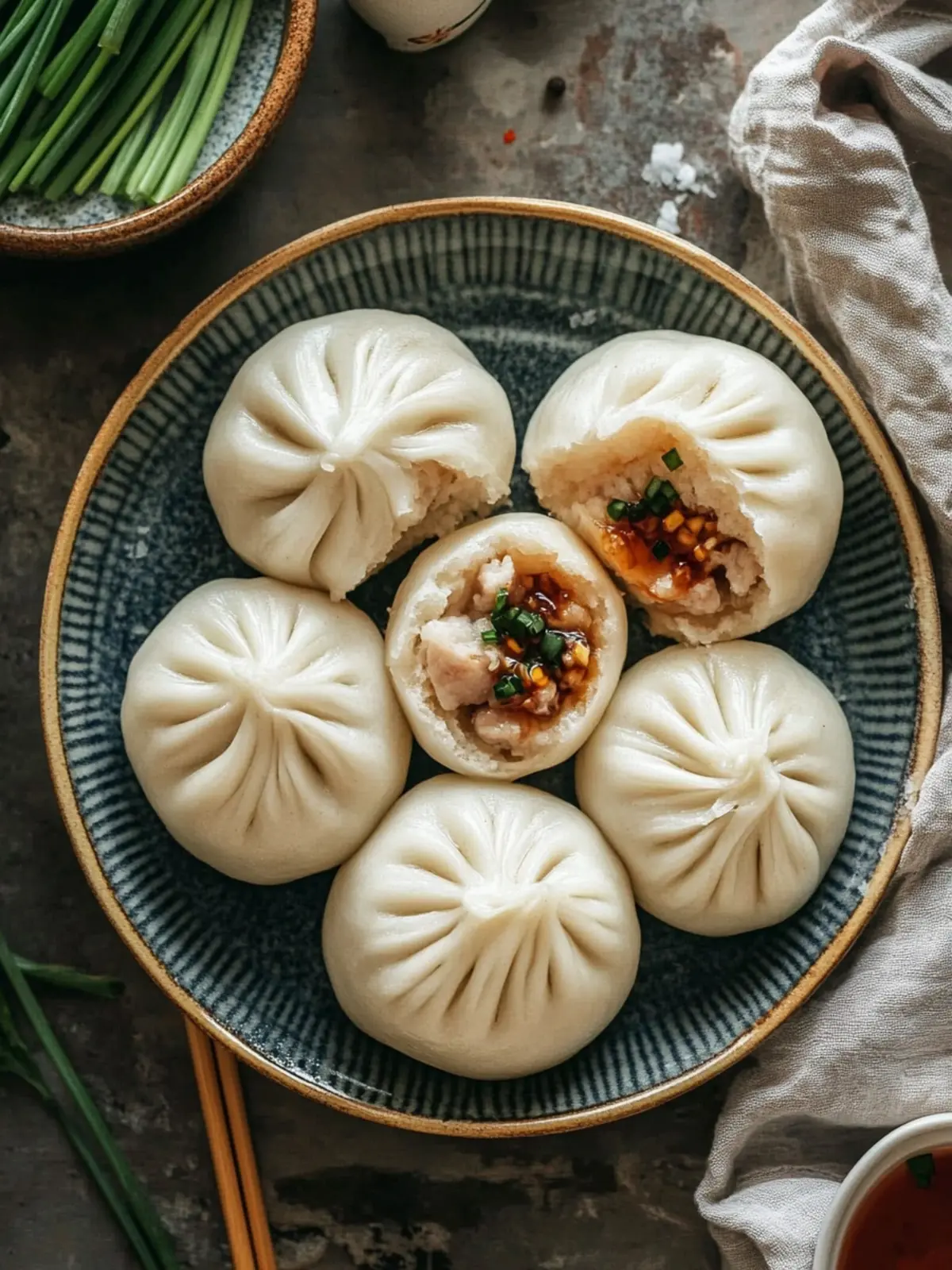 Steamed Pork Buns with Chive
