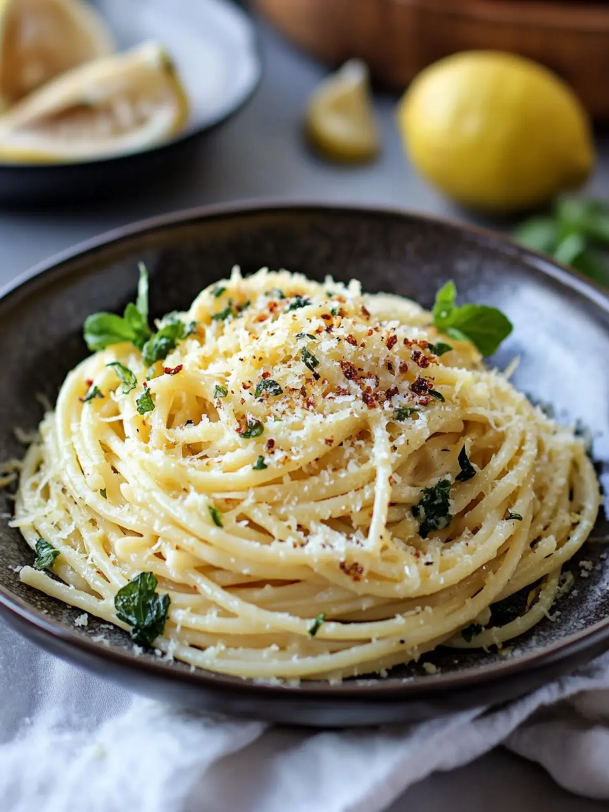 Lemon Garlic Pasta
