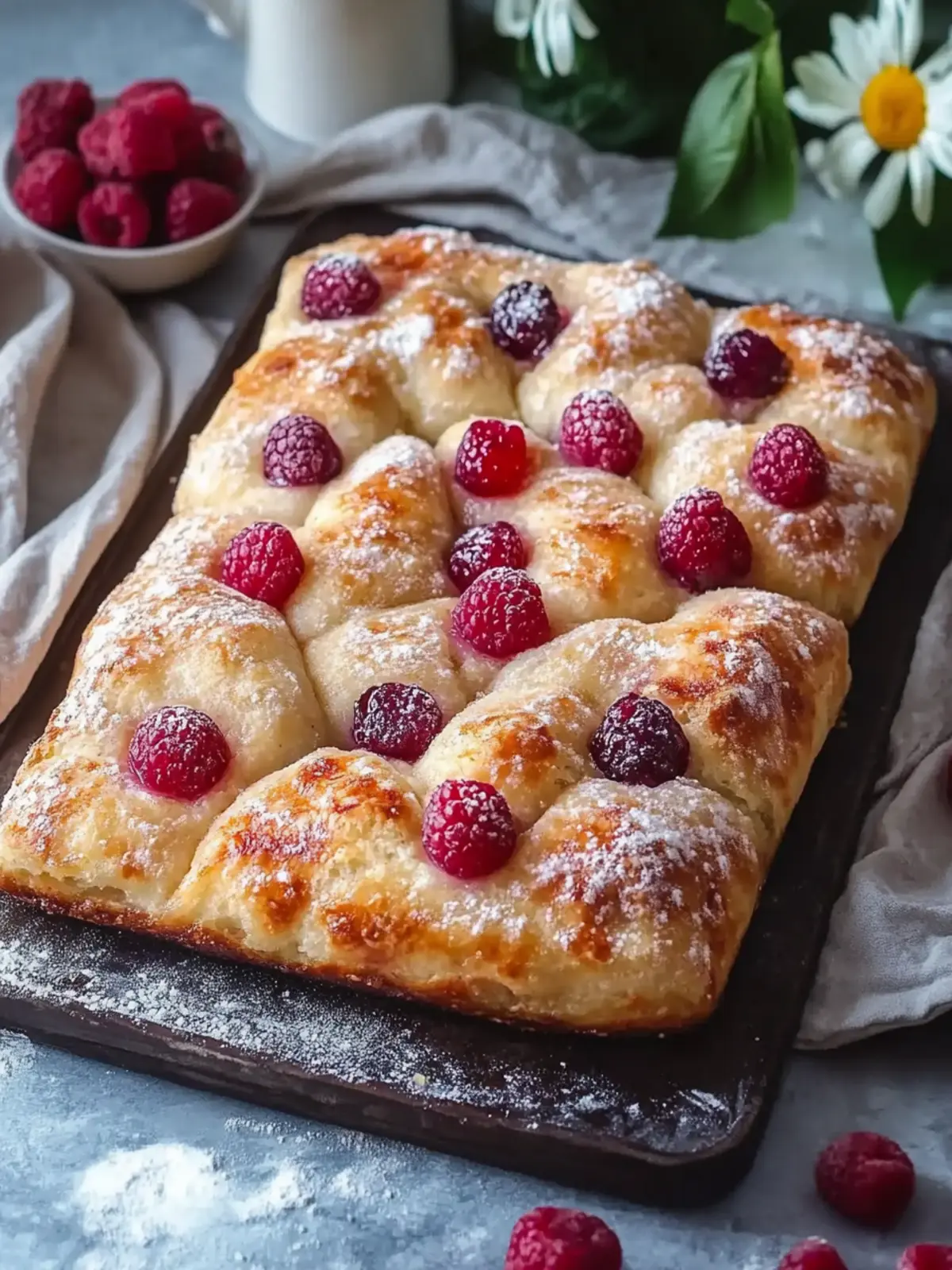 Homemade Jam Donut Focaccia
