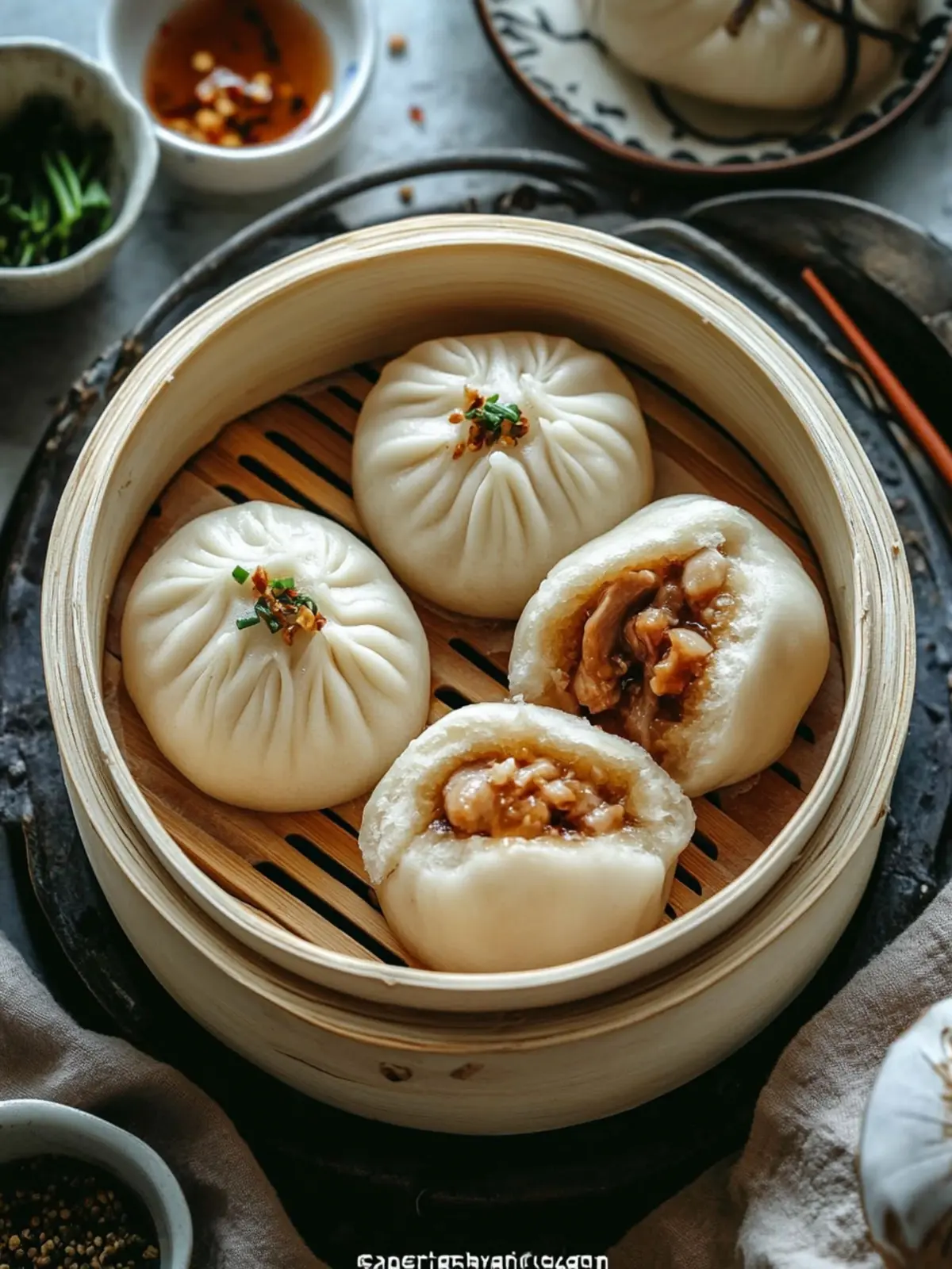 Steamed Pork Buns with Chive