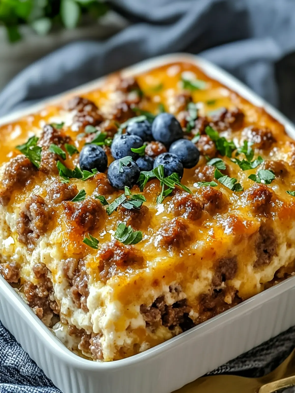 Sweet Maple Sausage Breakfast Casserole