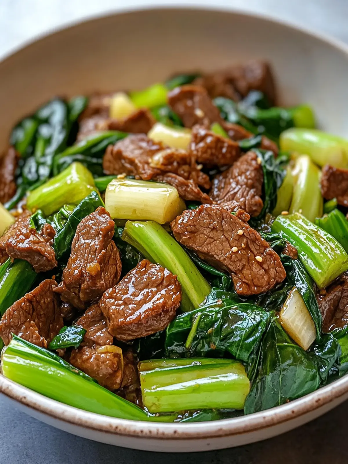 Bok Choy Stir-Fried Beef