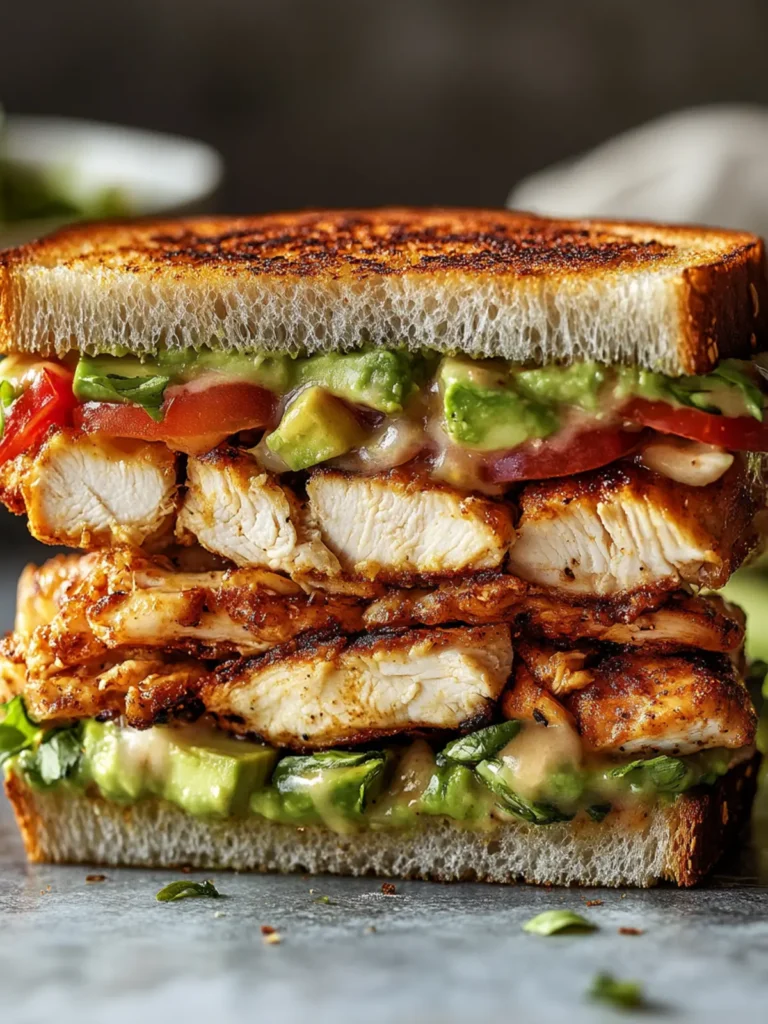 Loaded Chicken & Avocado Sandwich